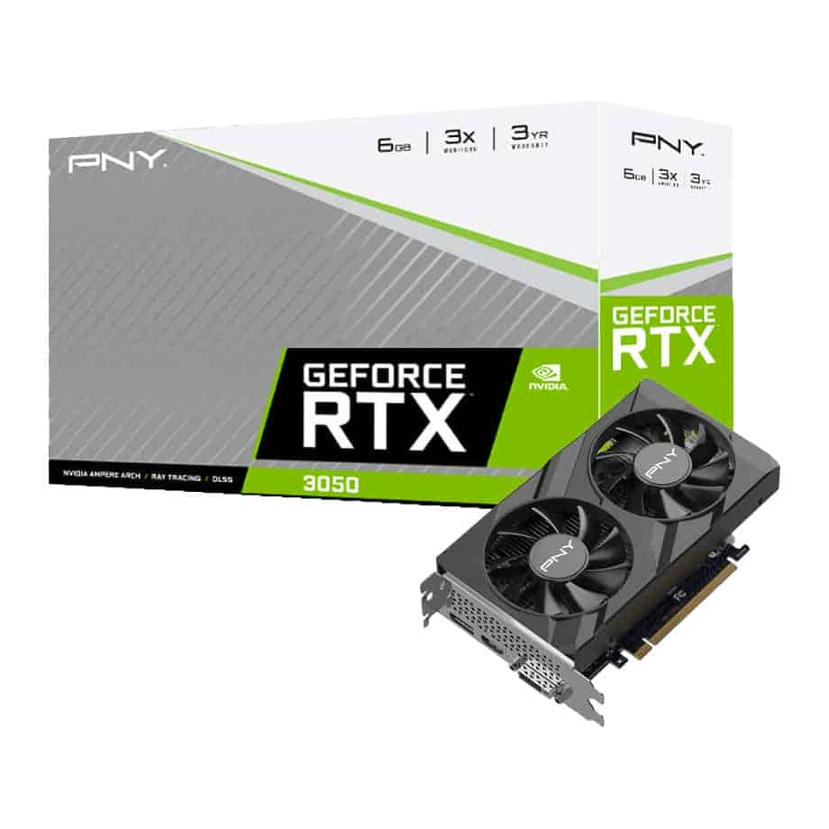 PNY NVIDIA GeForce RTX 3050 6GB VERTO Dual Fan Ampere Graphics Card